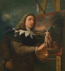 Portrait or Self-Portrait of a Painter at the Easel